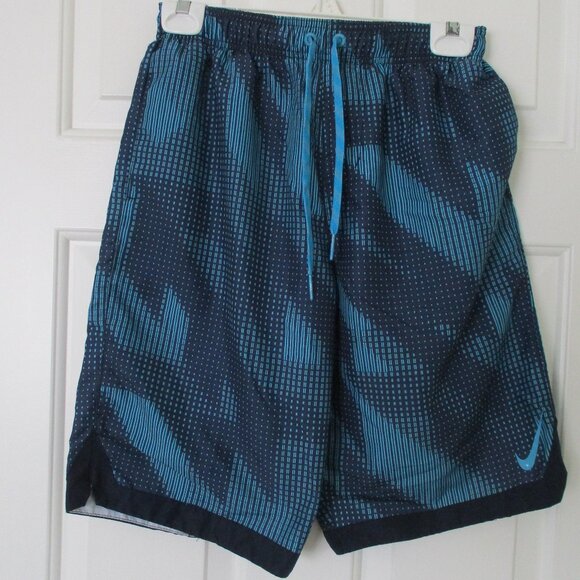 Nike Mens Blue Mesh-lined Swim Trunk NWOT - Size 26W-30W or Small - Picture 2 of 4